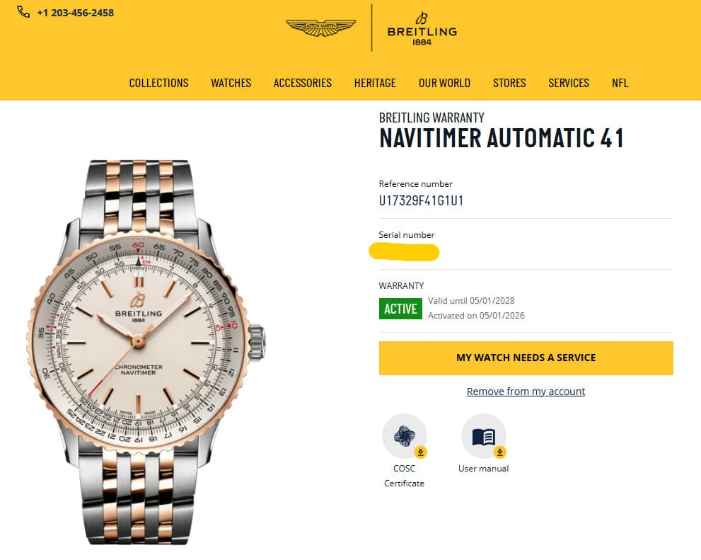 Breitling Navitimer Automatic 41 (Ref. U17329F41G1U1) — photo 10